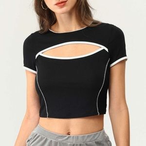 CIDER Cutout Crop Top